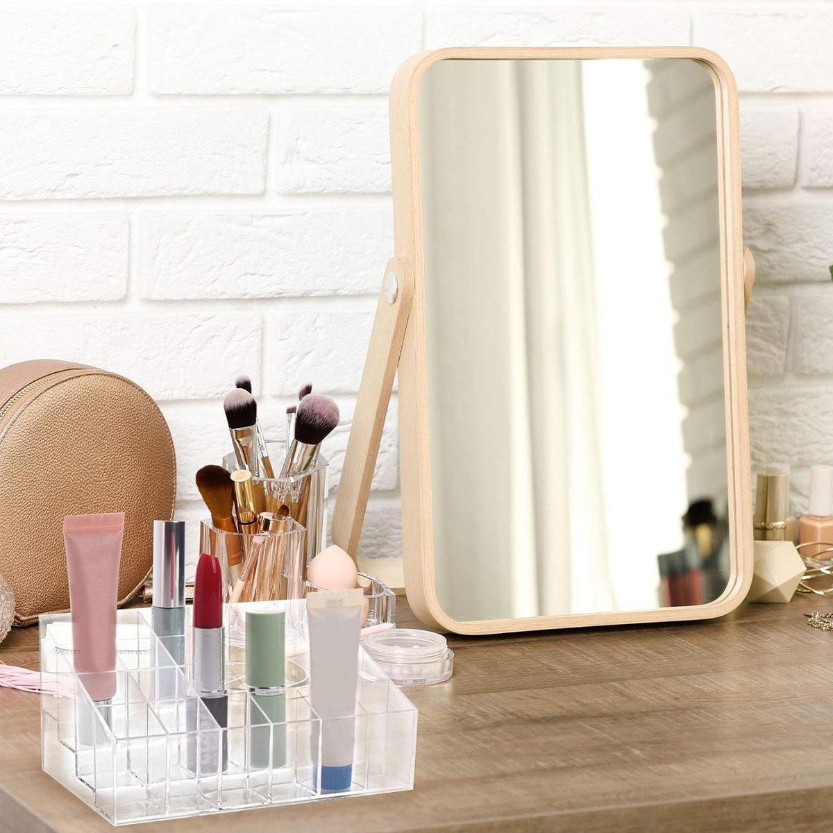 3pcs Transparent Lipstick Organizer Cosmetic Holder Storage Box for Makeup 5