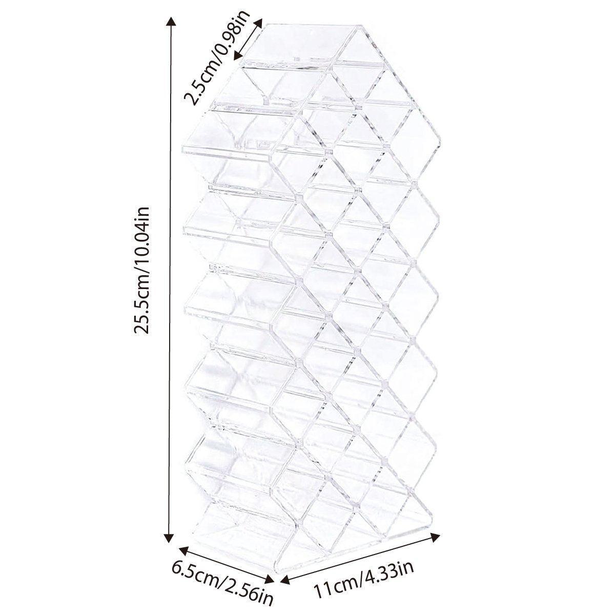 Fish Shaped Vertical Lipstick Storage Display Rack Cosmetic Organizer Holder Box 3