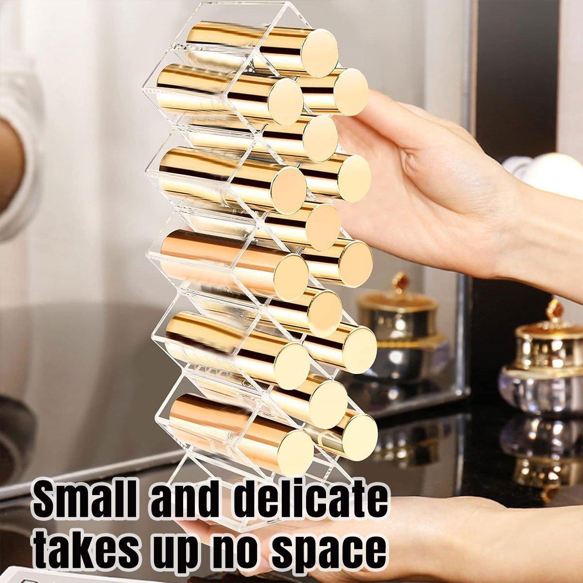 Fish Shaped Vertical Lipstick Storage Display Rack Cosmetic Organizer Holder Box 5