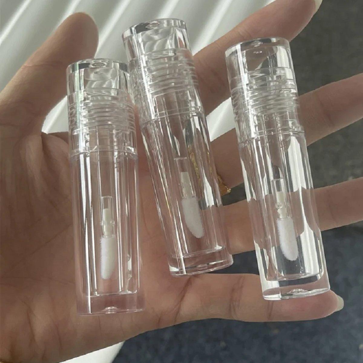 10pcs 3ml Transparent Lip Gloss Tubes Small Capacity Lip Glaze Containers 4