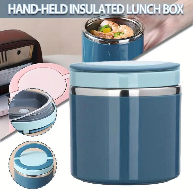 Stainless Steel Insulated Lunch Box Bento Box Thermal Food Container Breakfast - Pink 4