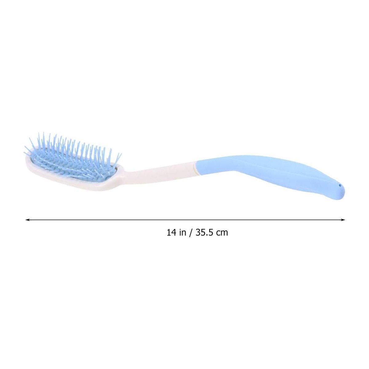 Extra Long Handle Comb Teeth and Brush for Elderly Easy Grip Hair Care Tool 3