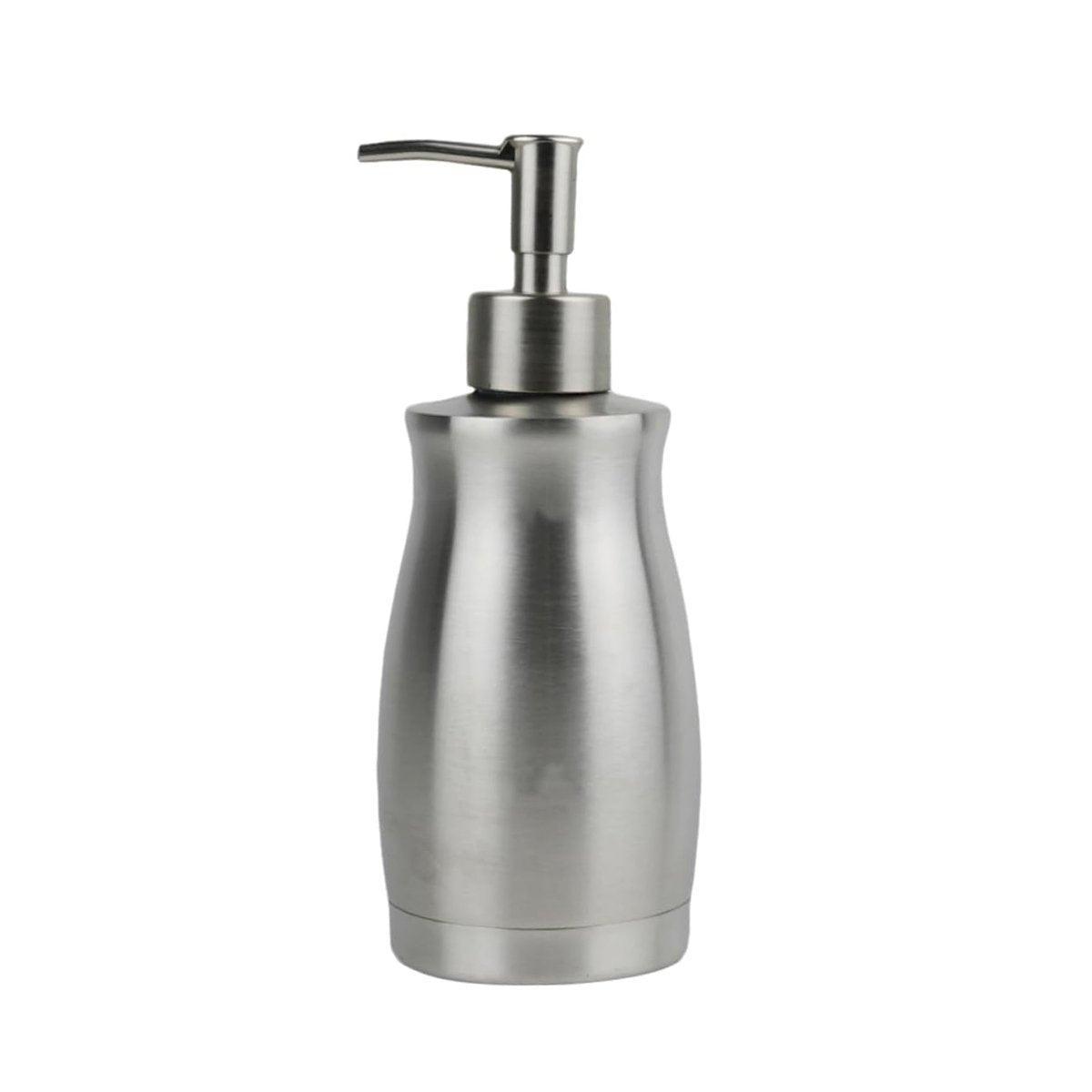 304 Household Stainless Steel Liquid Soap Lotion Shampoo Dispenser Bottle 400ML