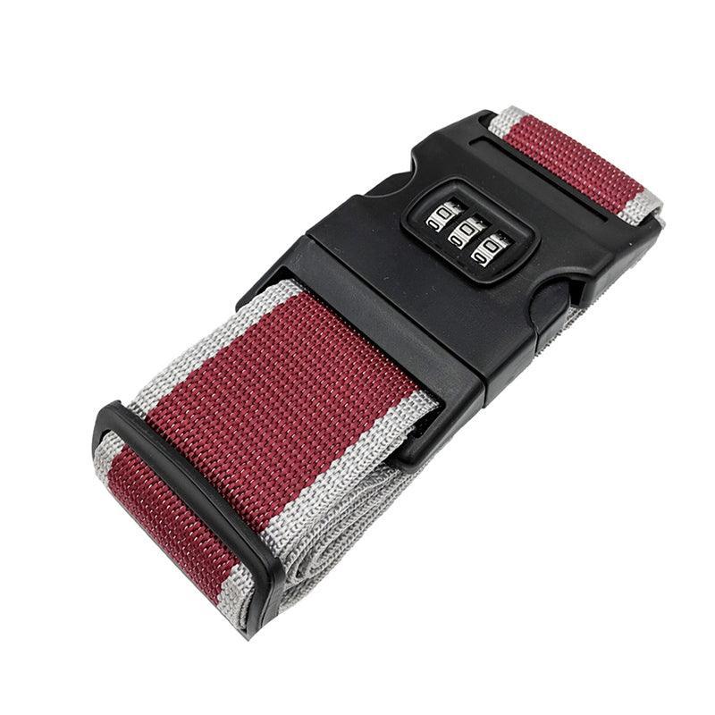 Luggage Strap Code Password Travel Suitcase Secure Lock Safe Nylon Packing Belt - Black 11