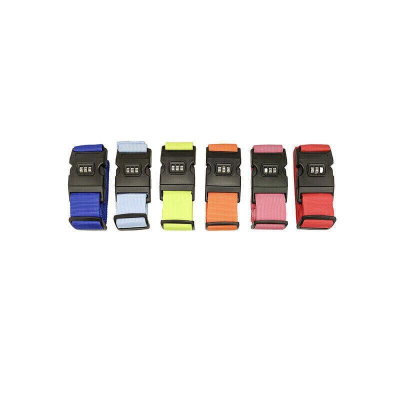 Luggage Strap Code Password Travel Suitcase Secure Lock Safe Nylon Packing Belt - Orange 5