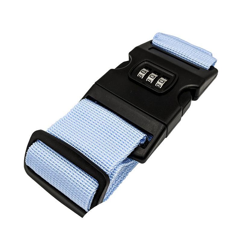 Luggage Strap Code Password Travel Suitcase Secure Lock Safe Nylon Packing Belt - Grey+Orange 12