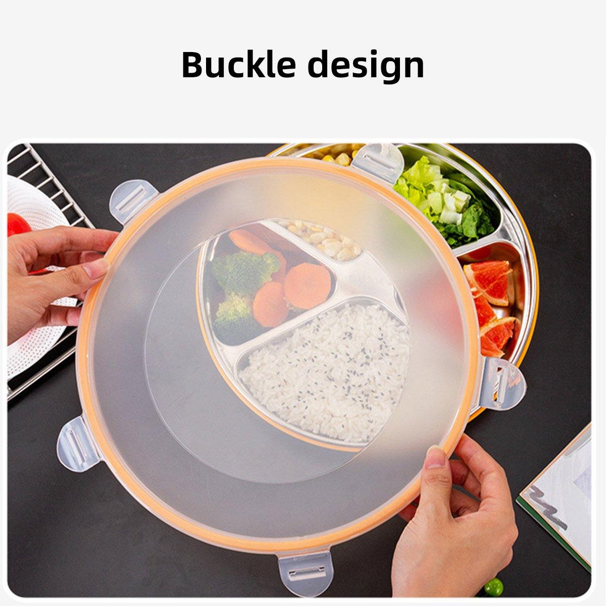 Multi Compartment Lunch Box with Lid Five Compartments Food Storage Fruit Plate 5