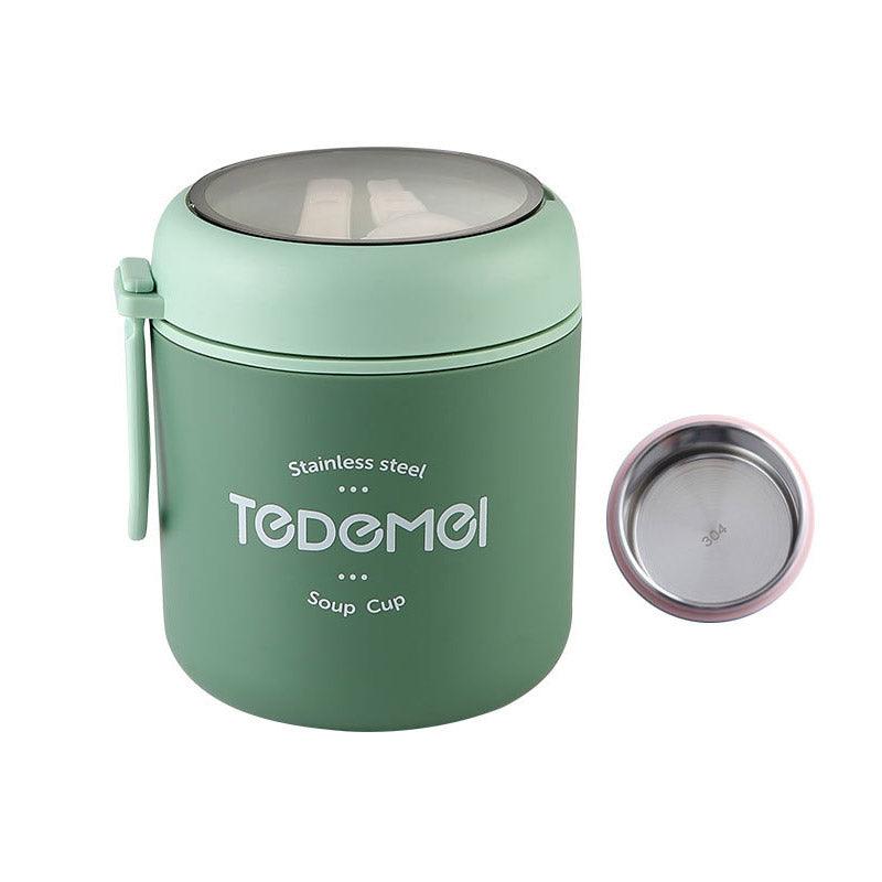 530ml Stainless Steel Insulated Lunch Box Portable Food Storage Mug Soup Meals - Pink 6