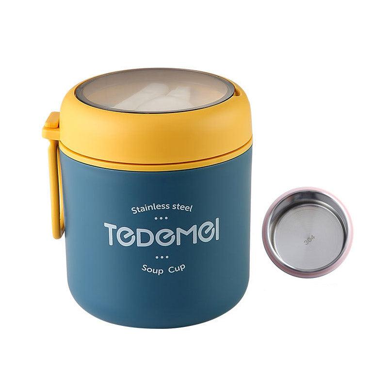 530ml Stainless Steel Insulated Lunch Box Portable Food Storage Mug Soup Meals - Pink 7