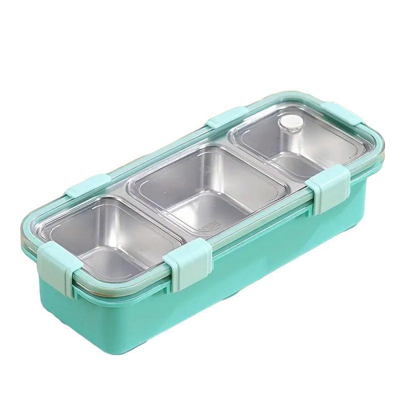 Stainless Steel Lunch Box Compartment Bento Box Food Container for Meal Prep Use - Pink 8