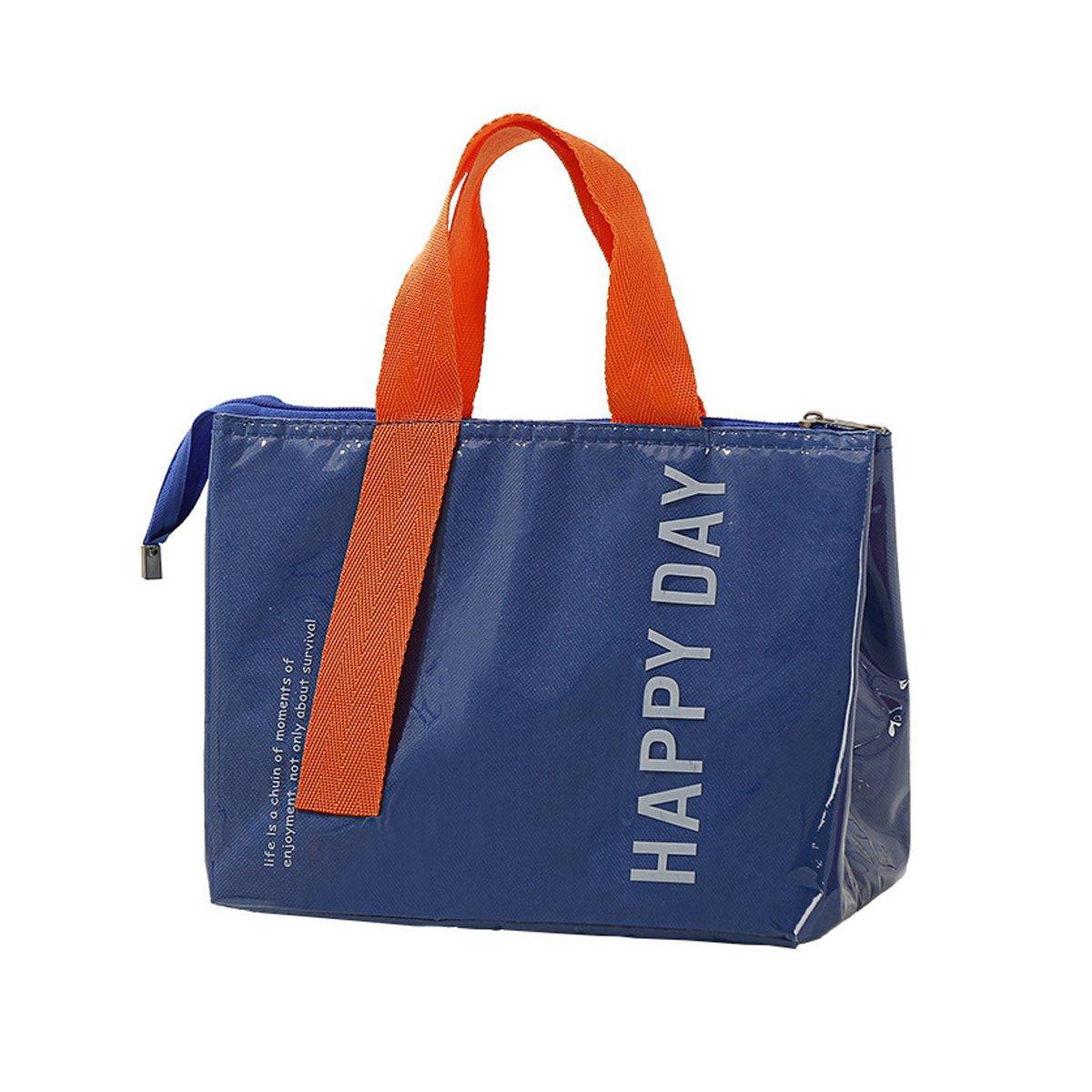 Large Capacity Lunch Bag Outdoor Picnic Aluminum Foil Portable Thermal Bag - Green 7