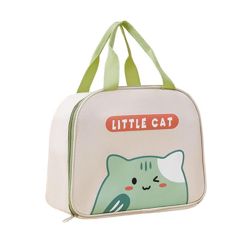 Cute Cartoon Lunch Bag Reusable Insulated School Lunch Box Cooler Tote Boy Girl - Navy 9