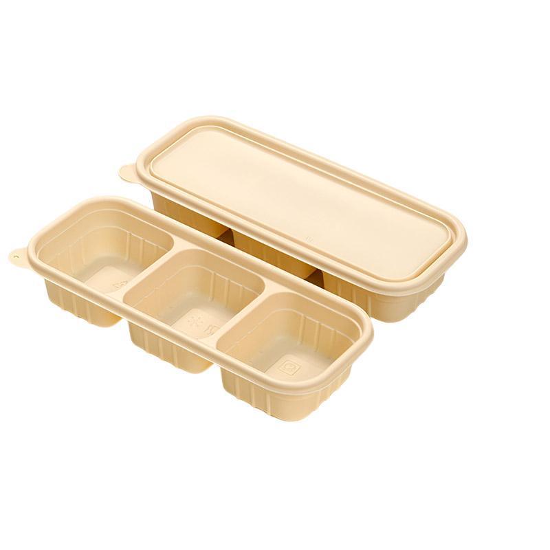 Biodegradable Corn Starch Meal Prep Containers Lids Durable Multi Compartment - A3 9