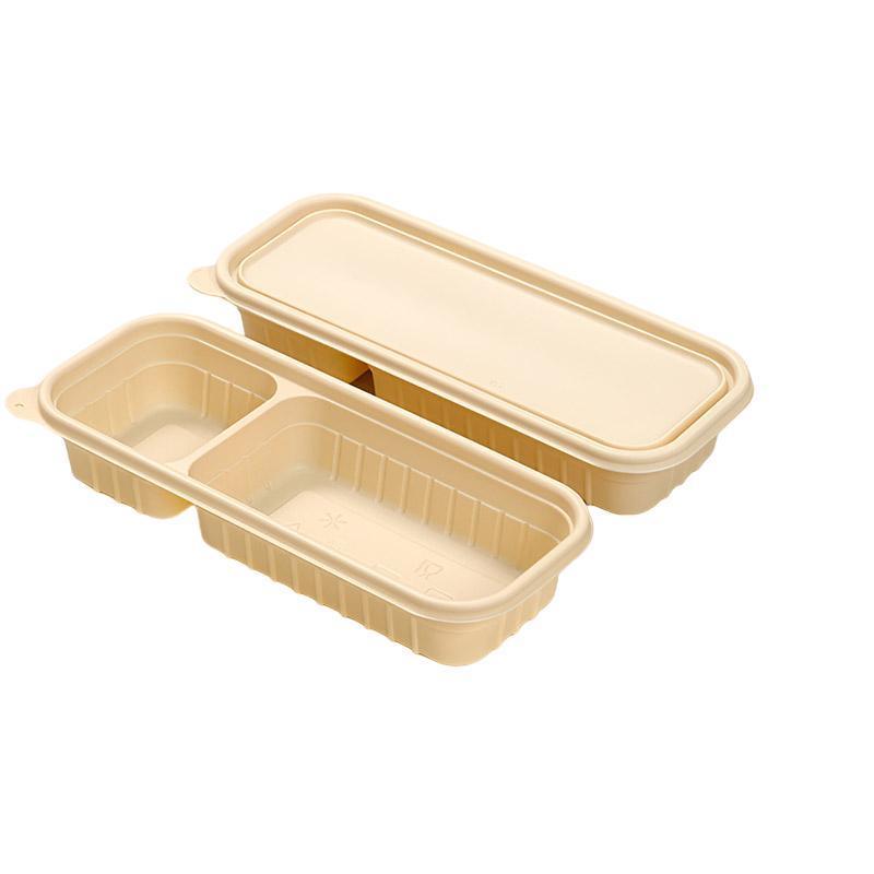 Biodegradable Corn Starch Meal Prep Containers Lids Durable Multi Compartment - C2B 11