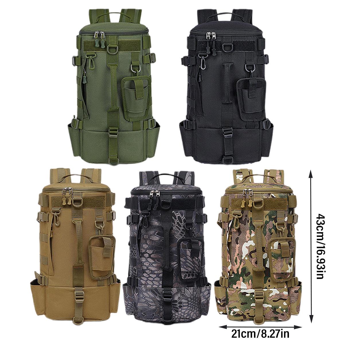 Waterproof Fishing Tackle Bag Large Capacity Multi Functional Shoulder Storage - Khaki Camouflage 3