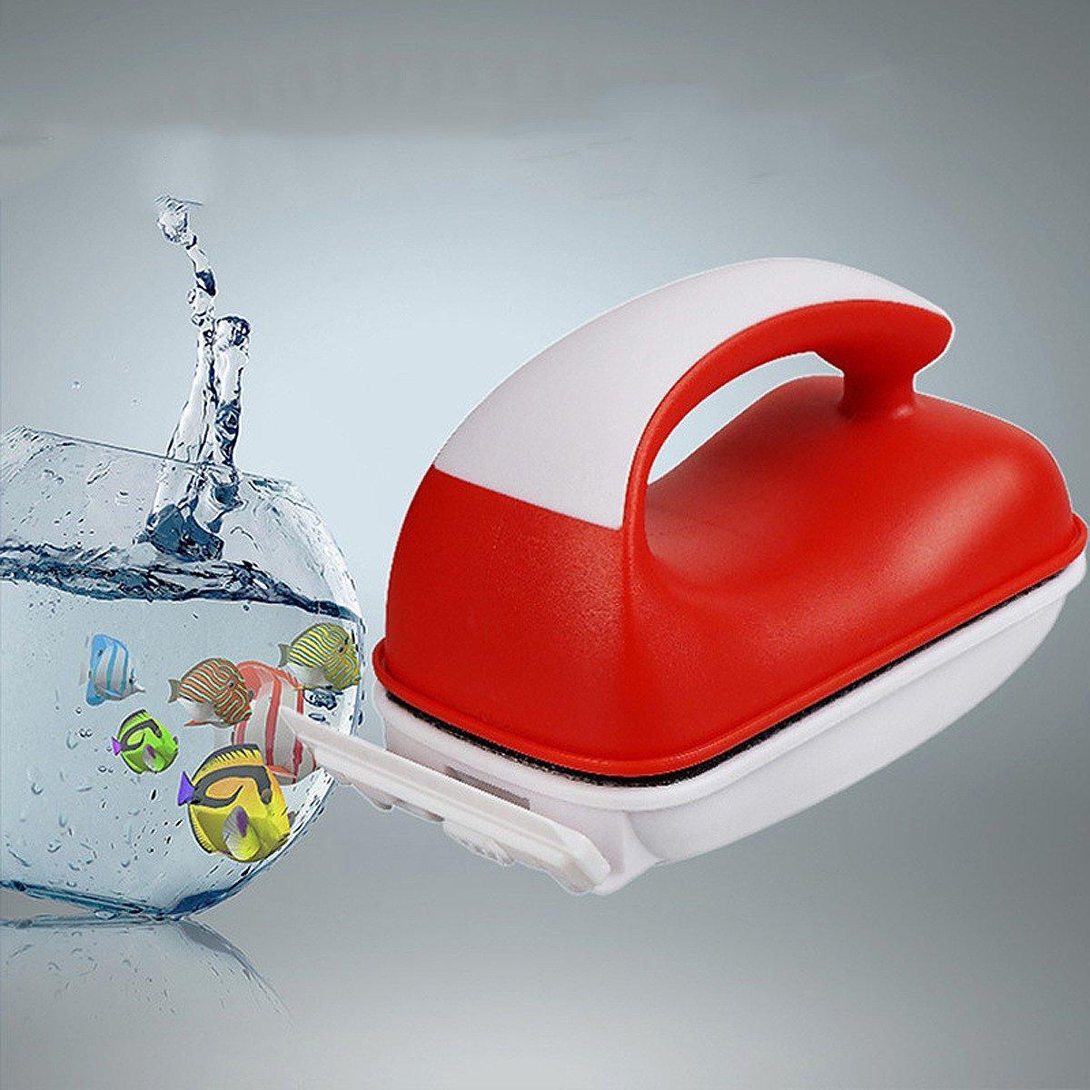 Double-Sided Aquarium Glass Cleaner Brush for Fish Tank Algae Removal S/M Size - S 5