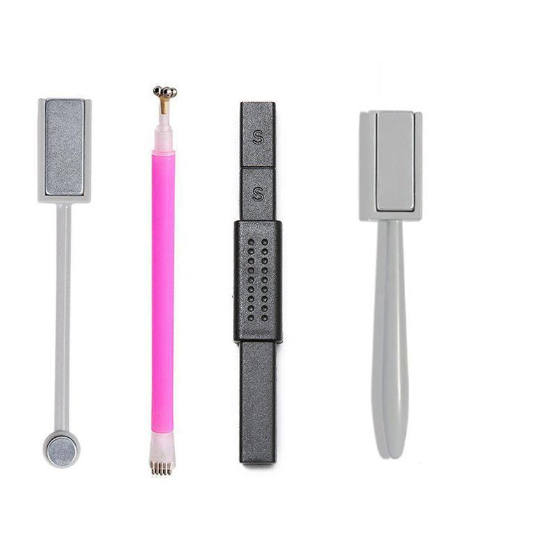 Nail Art Cat Eye Effect Stick for UV Gel Polish Design Tool for Manicure Styling Use - 1PC Double-Use