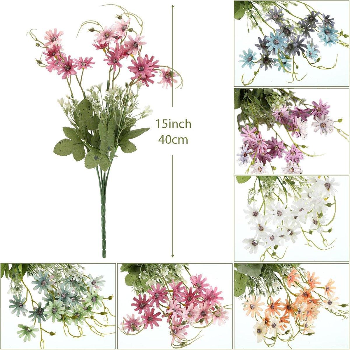 6x Artificial Small Soft Chrysanthemum Home Office Daisy Flower Party Decor DIY 3