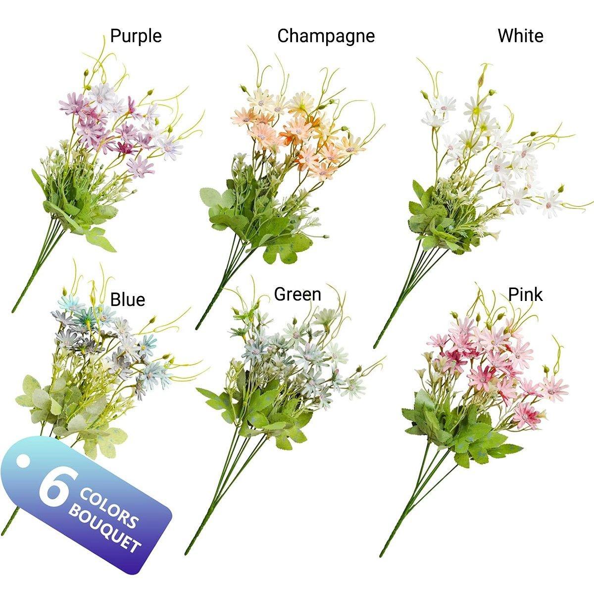 6x Artificial Small Soft Chrysanthemum Home Office Daisy Flower Party Decor DIY 5