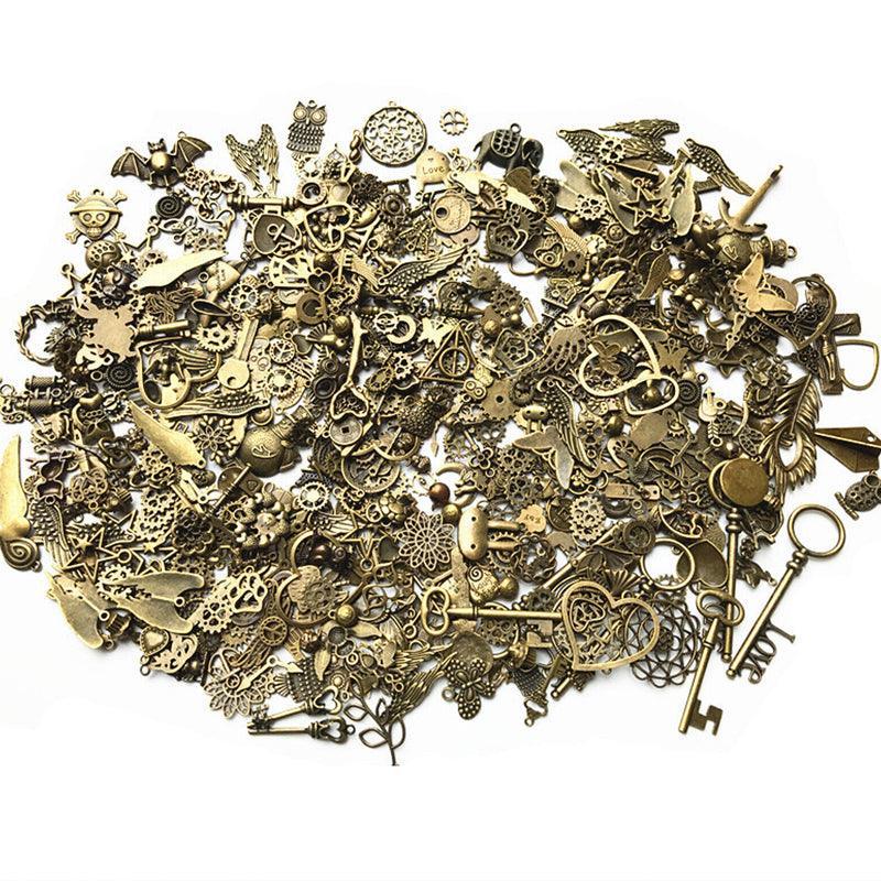 Bulk Tibetan Silver Mixed Charms Pendants For Jewelry Diy Making Craft Findings - Silver 6