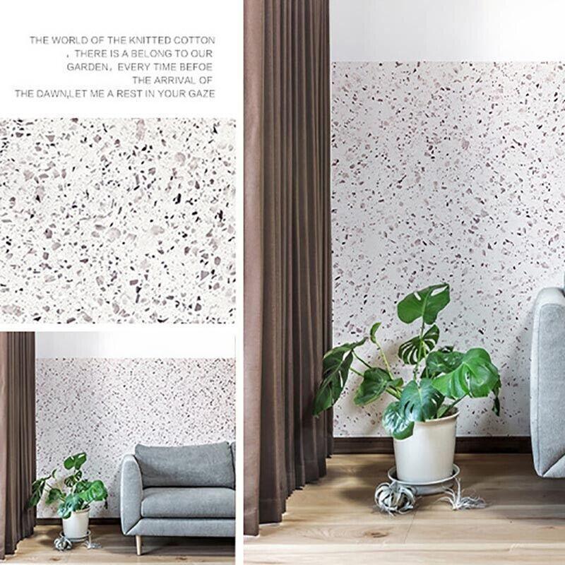 10M Marble Self-Adhesive PVC Wall Sticker Wallpaper Decor - White Marble-B 5