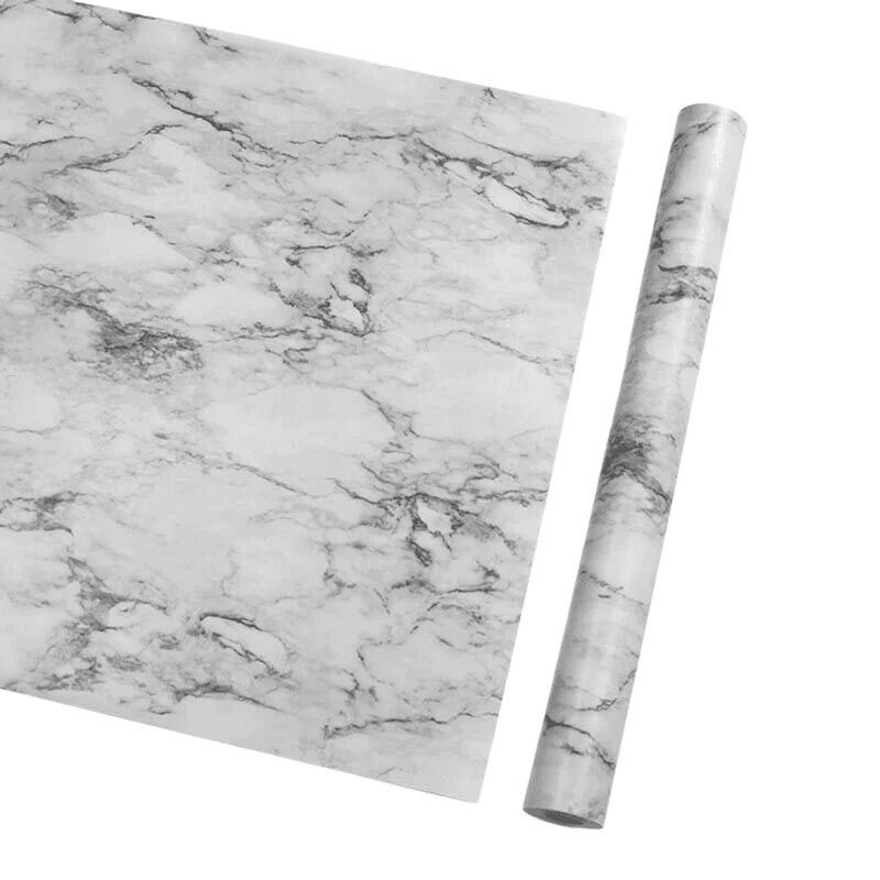 10M Marble Self-Adhesive PVC Wall Sticker Wallpaper Decor - White Marble-B 7
