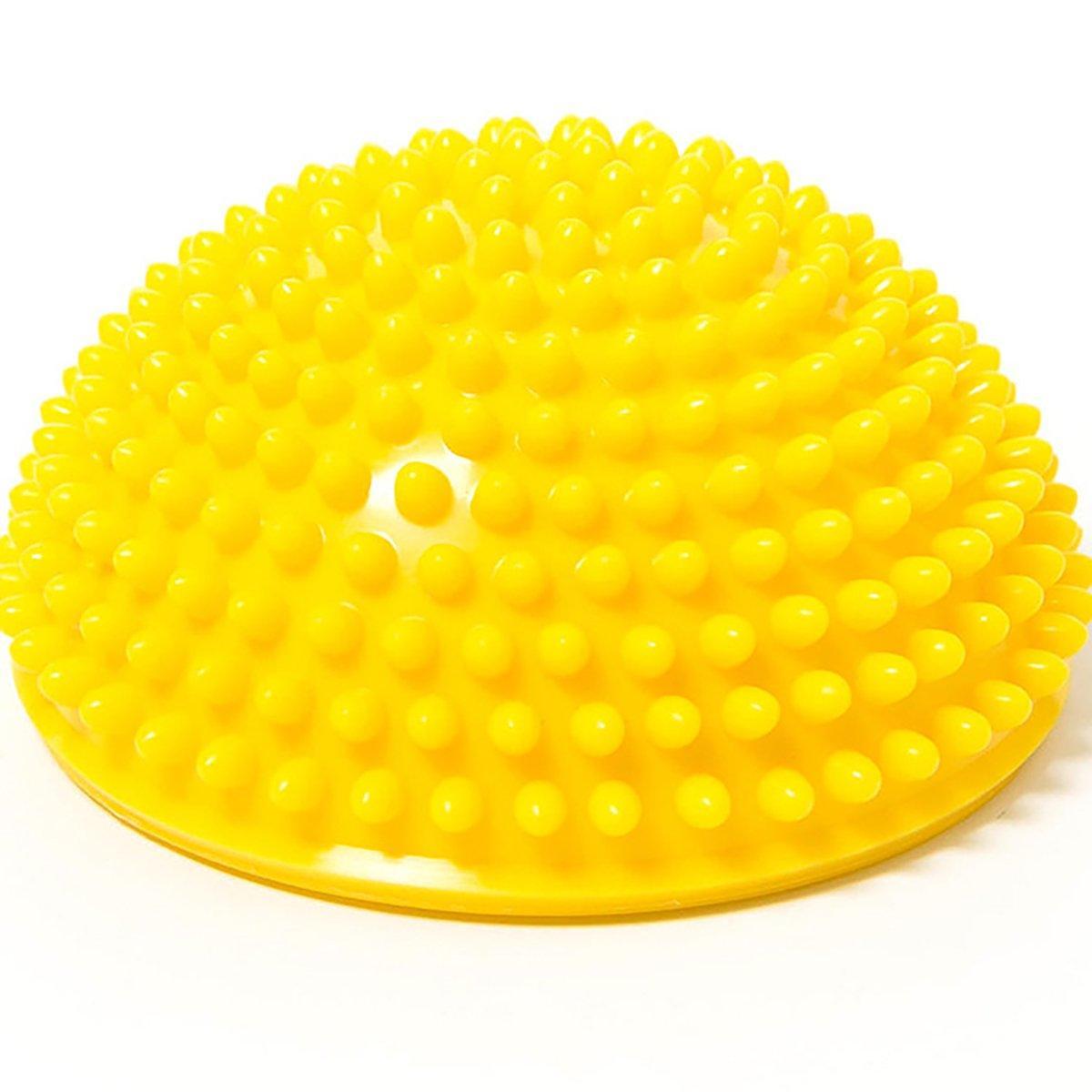 Spiky Massage Ball PVC Half Round Yoga Exercise Foot Hand Cushion - Red 6