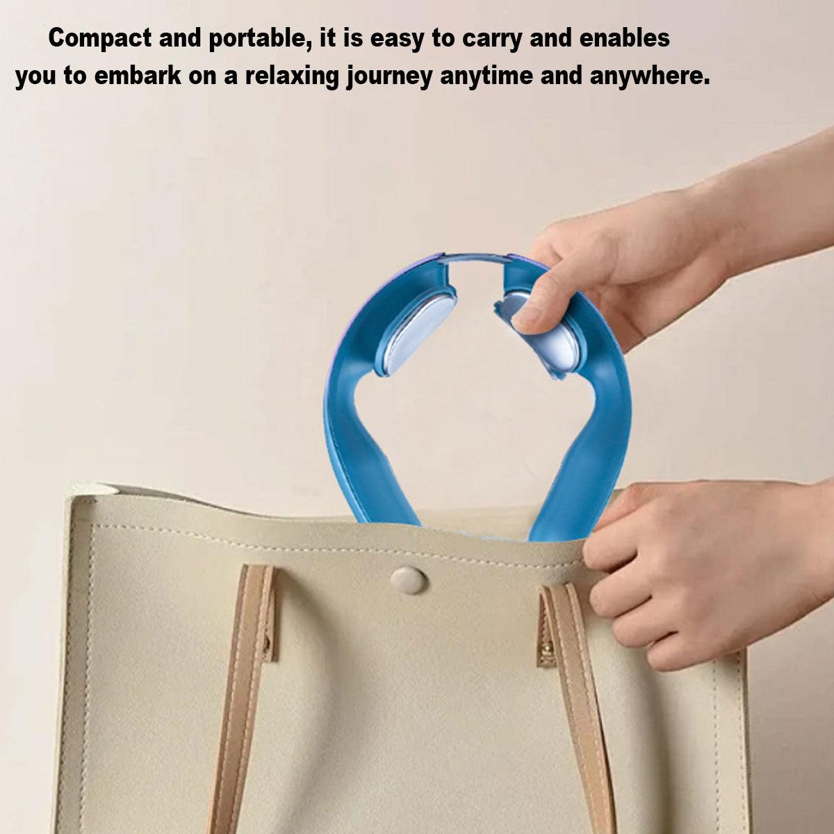 Portable Neck and Shoulder Massager with Heat and Pulse Function - Ordinary Gray 4