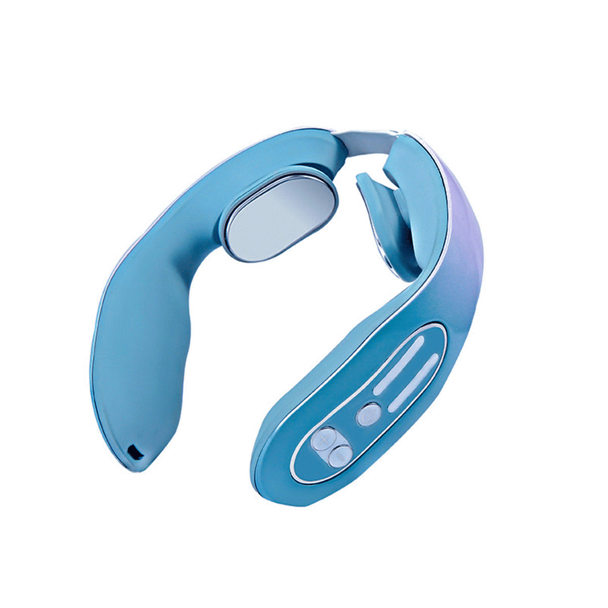 Portable Neck and Shoulder Massager with Heat and Pulse Function - Ordinary Gray 7