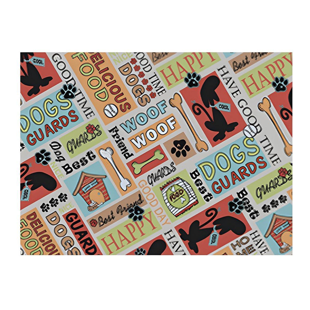 Waterproof Pet Floor Mat Carpet For Dog Cage Feeding Area Anti Slip Washable - Dog-Brown 9