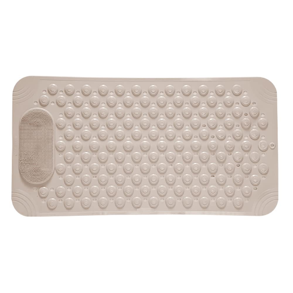 Non Slip Floor Pad Bathroom Tub Mat Bath Shower Mat with Round Massage Point - Pink 6