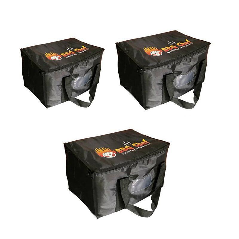 Insulated Food Delivery Bag Thermal Pizza Takeaway Cooler Storage 16L 28L 50L - 16L-28x19x20cm