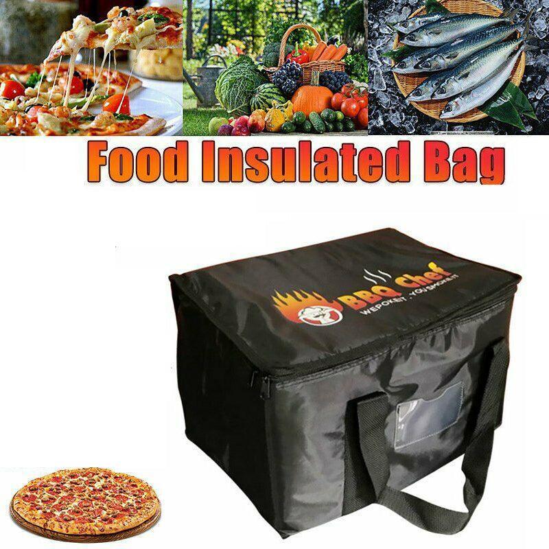 Insulated Food Delivery Bag Thermal Pizza Takeaway Cooler Storage 16L 28L 50L - 16L-28x19x20cm 3