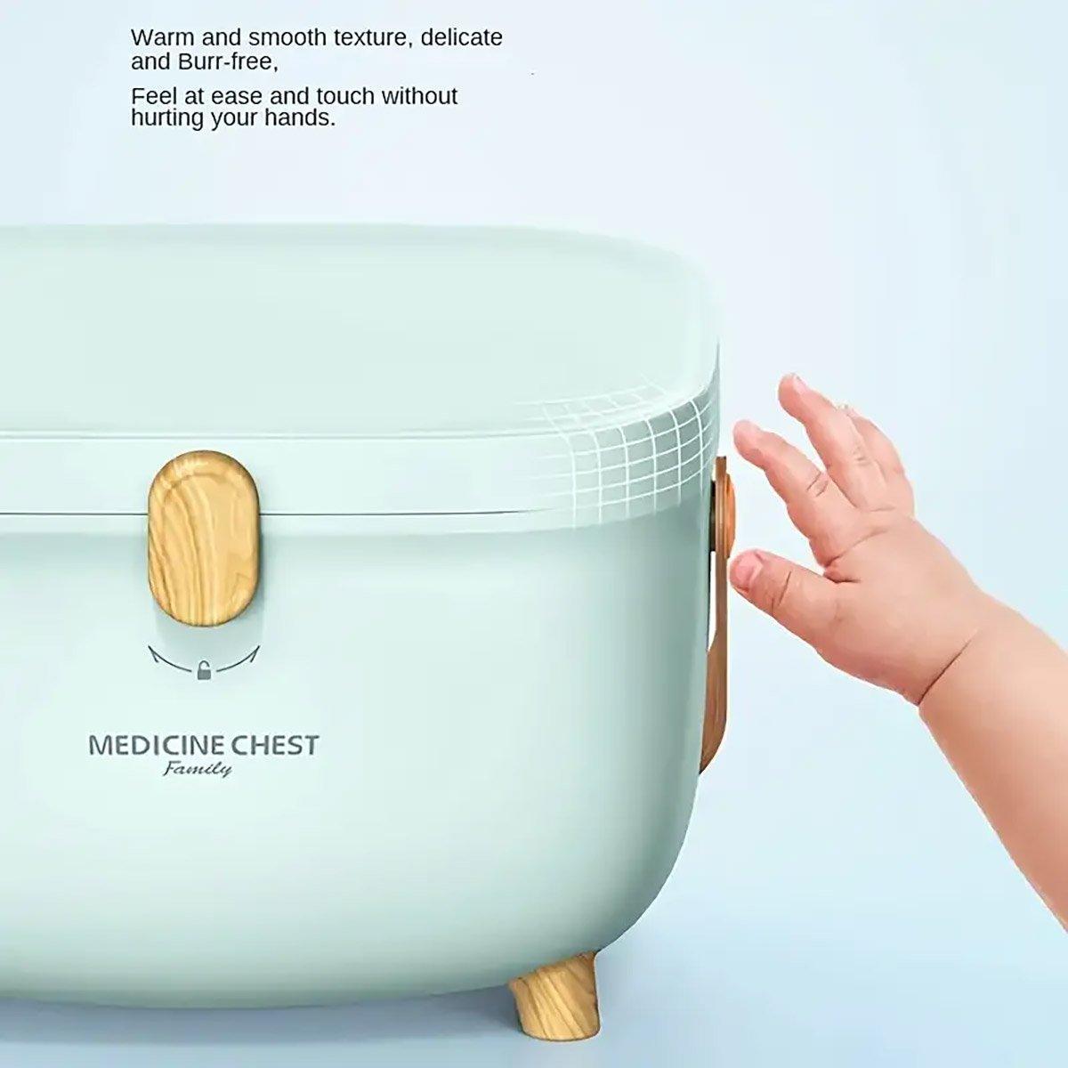 2 Layer Portable First Aid Kit Emergency Medicine Chest Organizer Storage Box - Blue 5