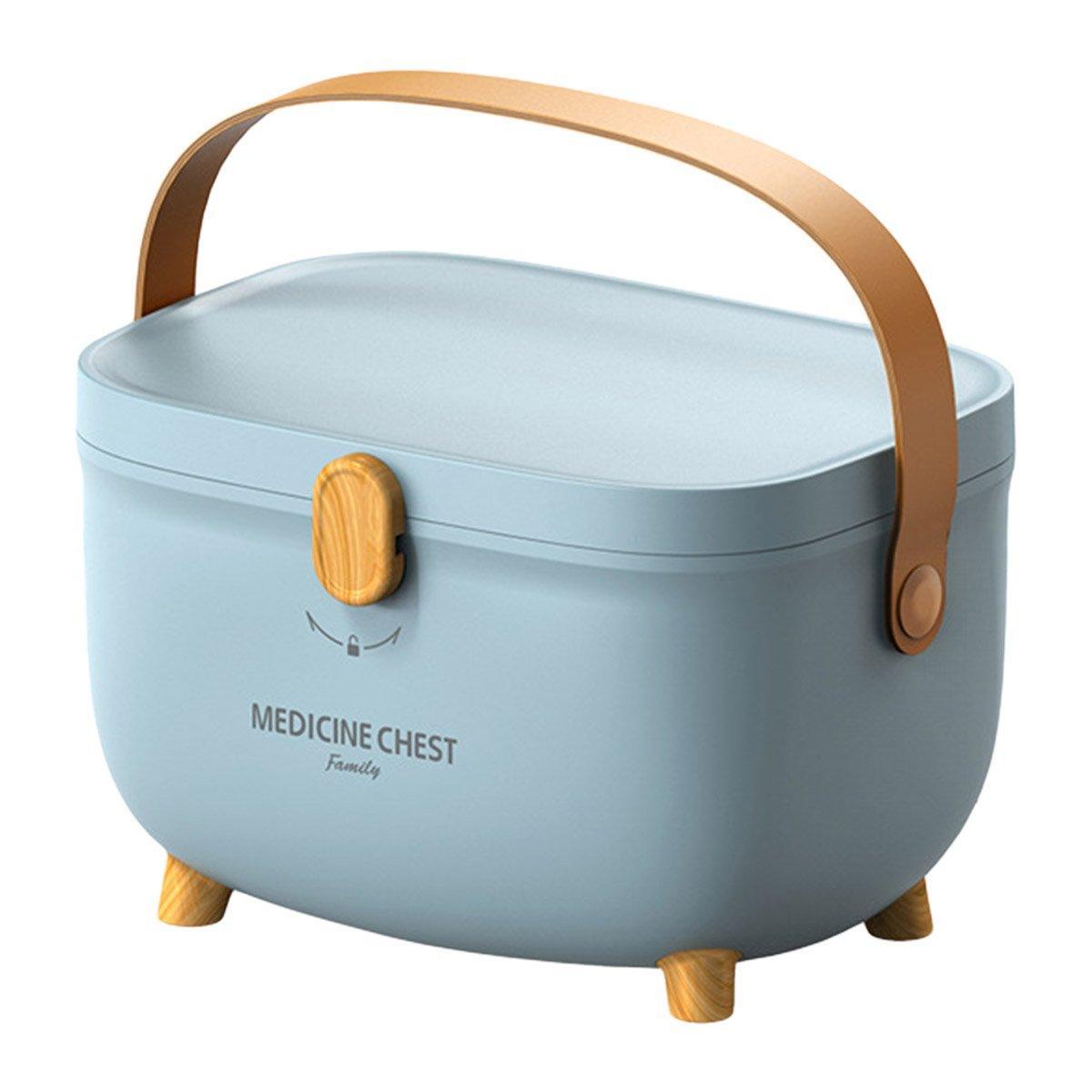 2 Layer Portable First Aid Kit Emergency Medicine Chest Organizer Storage Box - Green 7