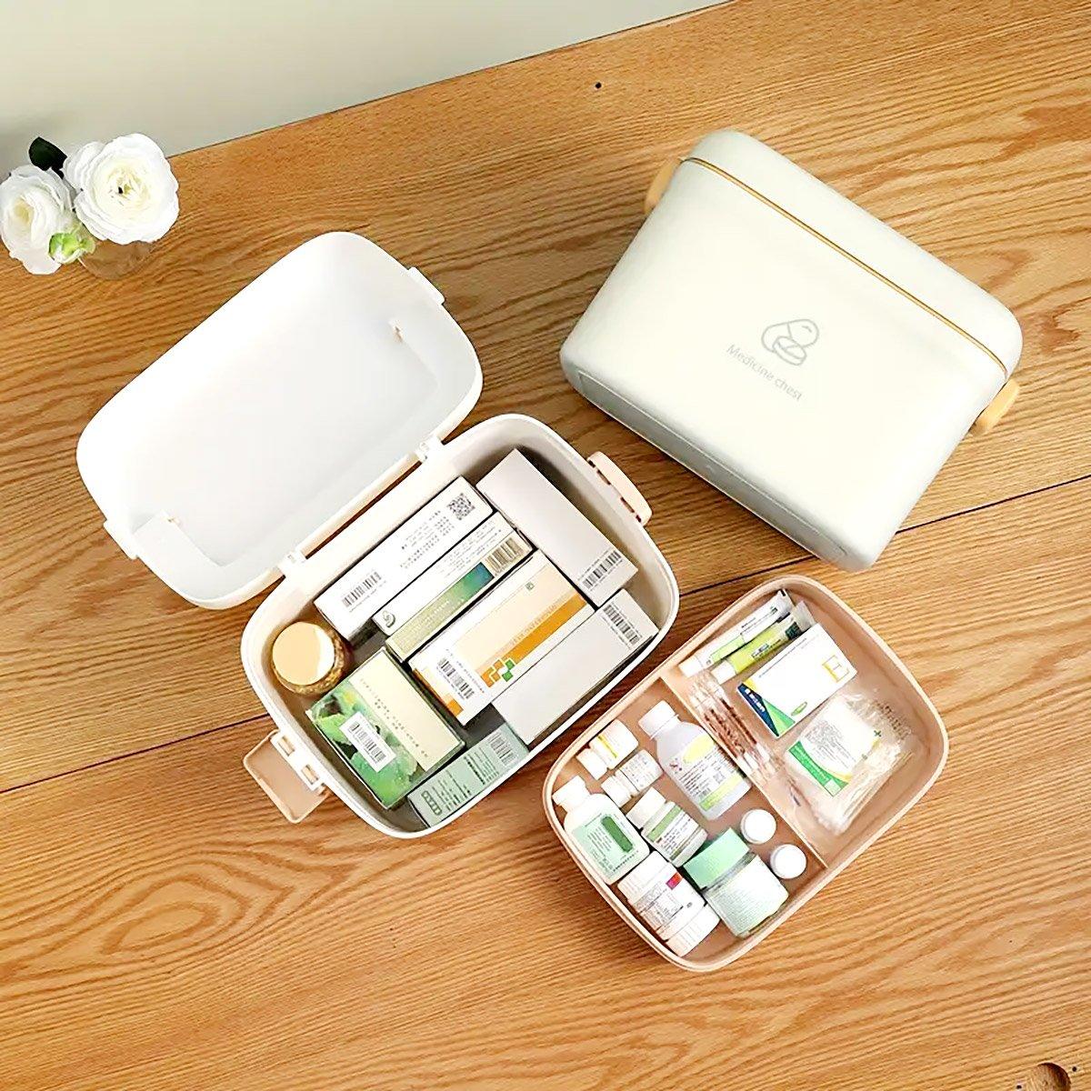 Medicine Cabinet Household Organizer Storage Emergency First Aid Kit Organizer 5