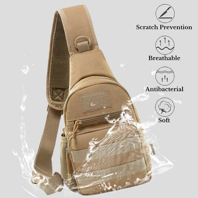 Man Shoulder Backpack Chest Bag Small Sling Cross Body Satchel Bag Outdoor - Camouflage 3