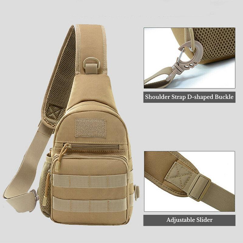 Man Shoulder Backpack Chest Bag Small Sling Cross Body Satchel Bag Outdoor - Camouflage 4