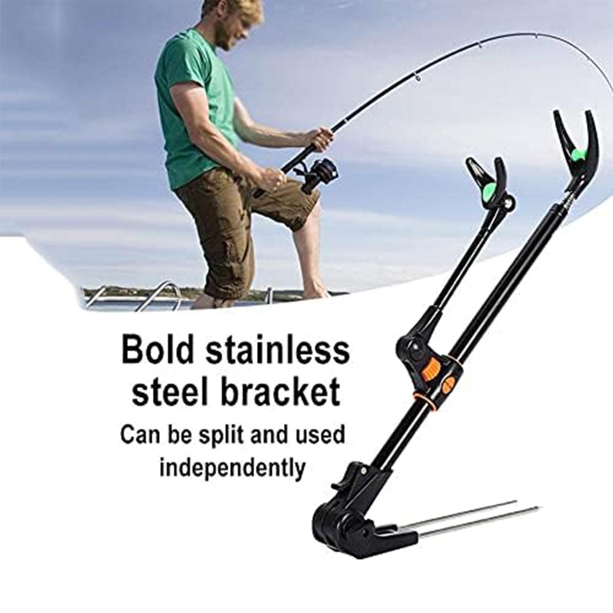 Bracket Fishing Rod Holder Multi Functional Rod Stand for Fishing and Outdoors - Black-240cm 5