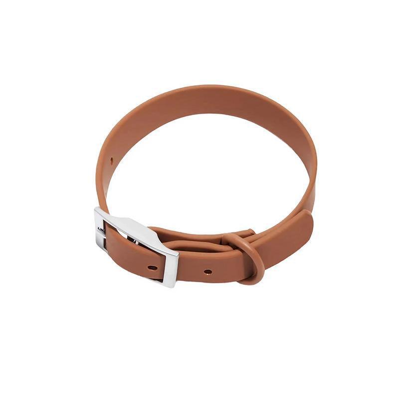 PVC Dog Collar Working Dog Kennels Waterproof Soft Adjustable for Pets L Size - Red 8