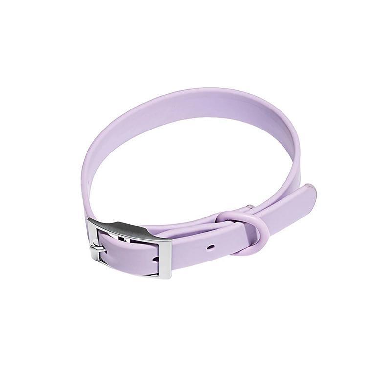 PVC Dog Collar Working Dog Kennels Waterproof Soft Adjustable for Pets M Size - Dark Blue 9