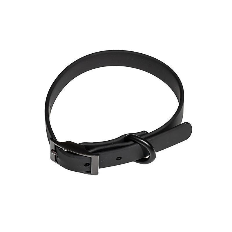 PVC Dog Collar Working Dog Kennels Waterproof Soft Adjustable for Pets M Size - Black 12