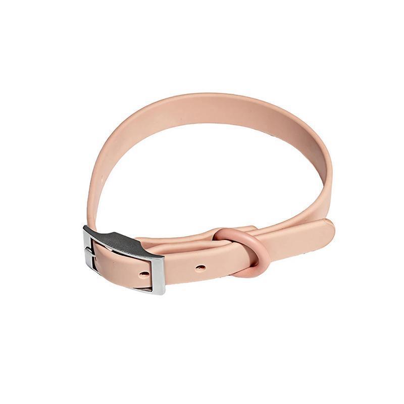 PVC Dog Collar Working Dog Kennels Waterproof Soft Adjustable for Pets M Size - Apricot 11