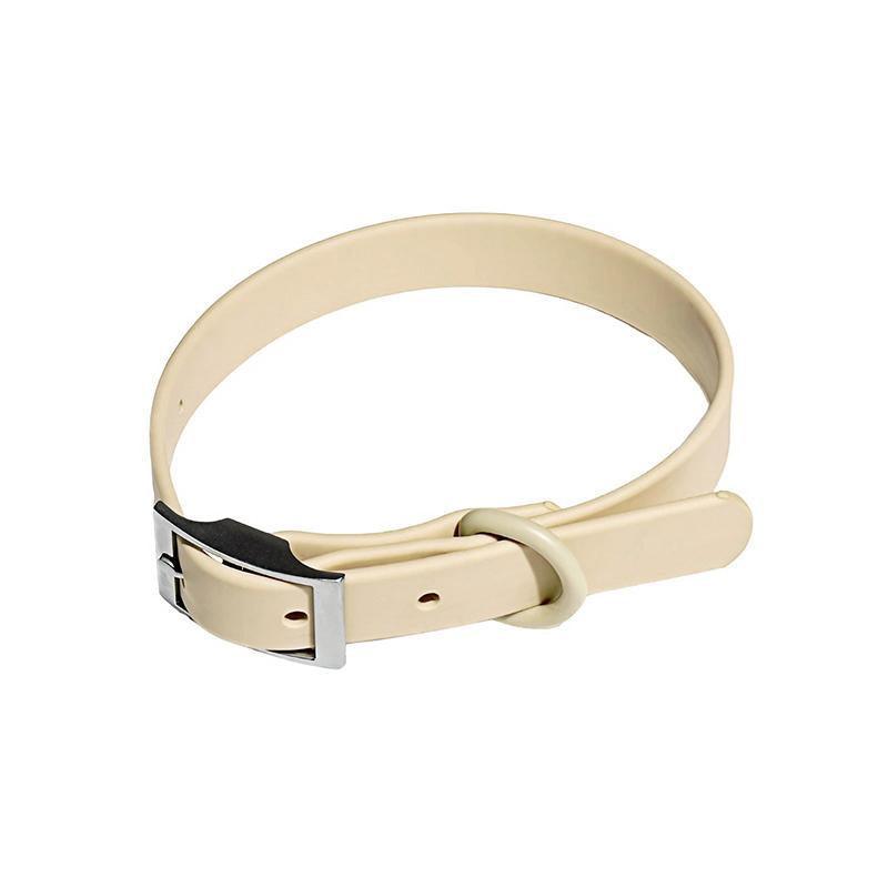 PVC Dog Collar Working Dog Kennels Waterproof Soft Adjustable for Pets L Size - Apricot 13