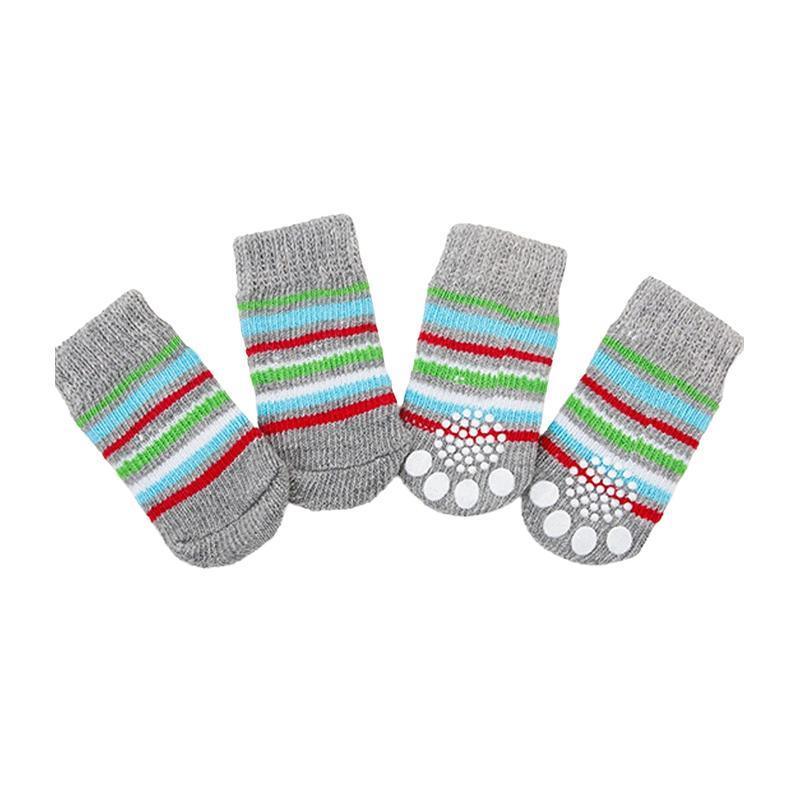 Dog Socks Non-Slip Grip Slip Anti-Slip - Puppy Cat Pet Shoes Slippers S Size - Red Mickey 13