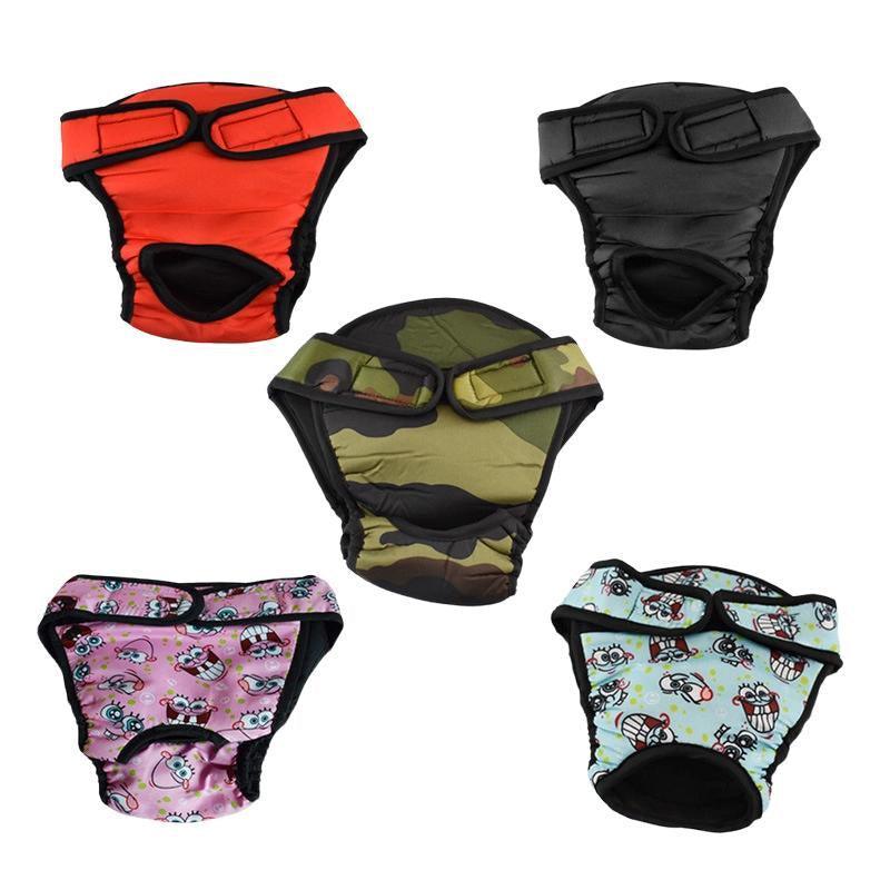Washable Female Pet Dog Cat Nappy Diaper Physiological Pants Panties Underwear Black - XS 3