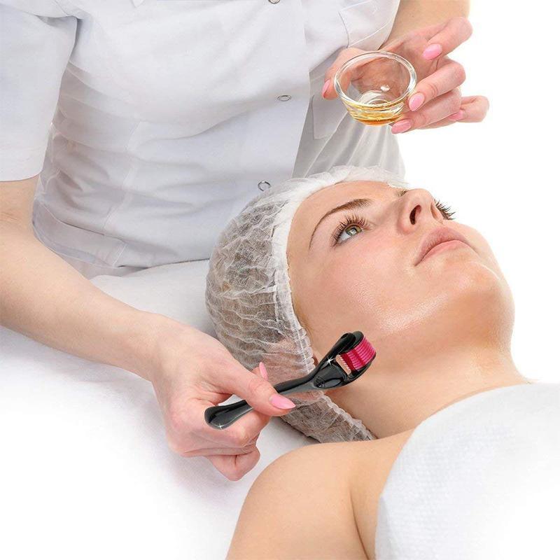 Derma Roller Titanium Micro Needle Skin 540 Needles Scars Anti Aging Dermaroller - 0.2mm 5
