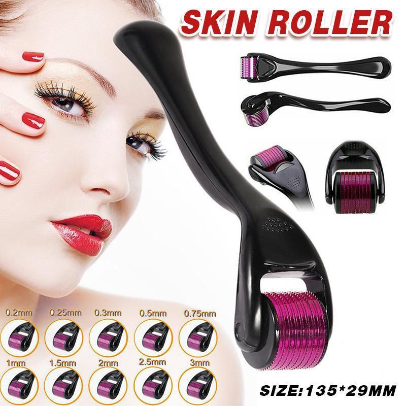 Derma Roller Titanium Micro Needle Skin 540 Needles Scars Anti Aging Dermaroller - 0.3mm
