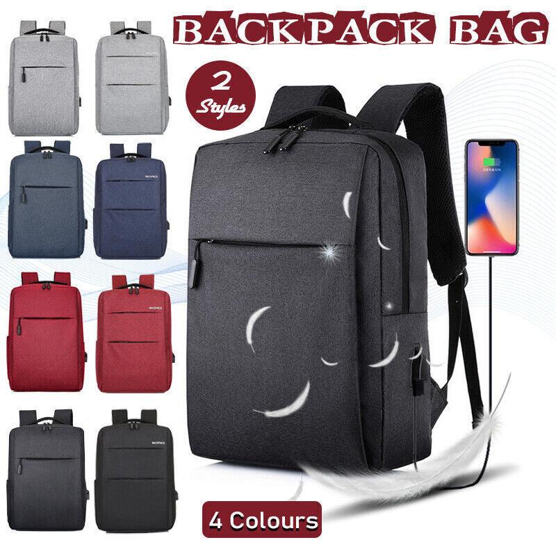Waterproof Laptop Backpack Bag for Men Women School Travel Business Use - Black 1 Zipper
