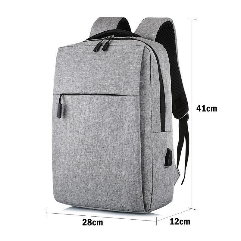 Waterproof Laptop Backpack Bag for Men Women School Travel Business Use - Black 1 Zipper 3